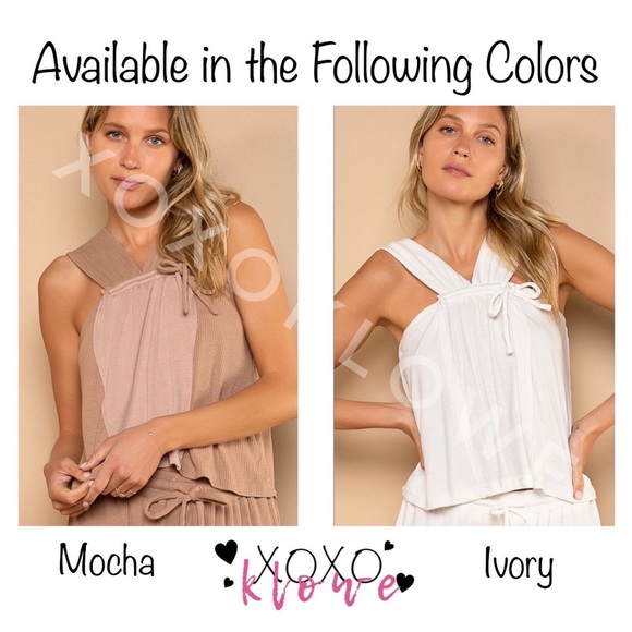 POL Ivory Halter Neck Sleeveless Top - Picture 11 of 14